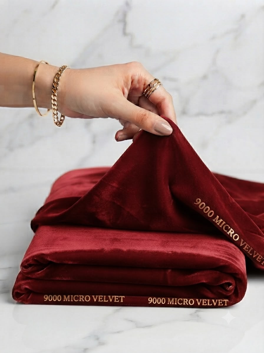 Fresh red 9000 micro velvet 2 pc