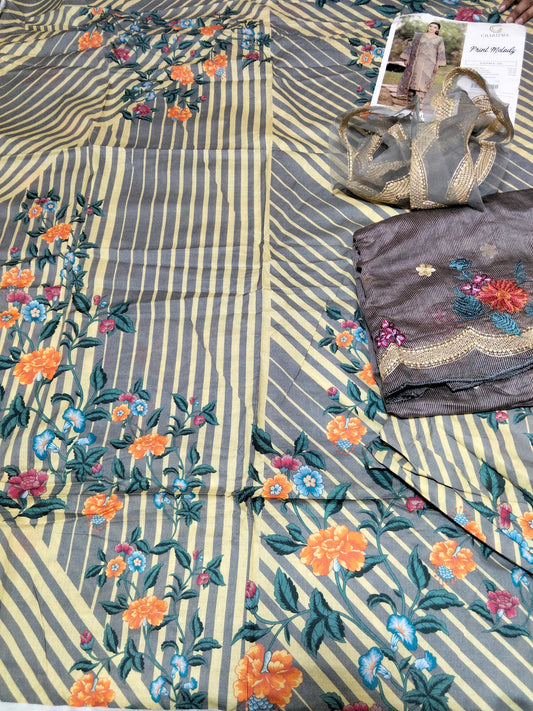 Sale Charizma embroided lawn 3pc