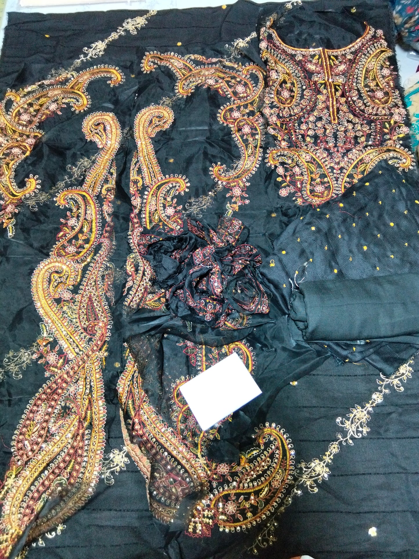 SALE Asim jofa embroided kashmiri tanka 3Pc