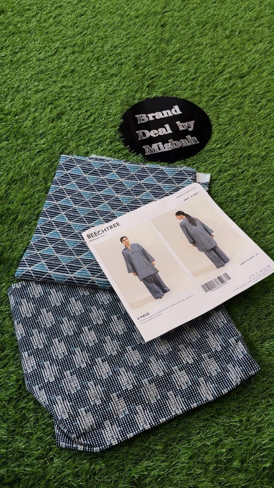 Beech tree printed 2 pc khadar