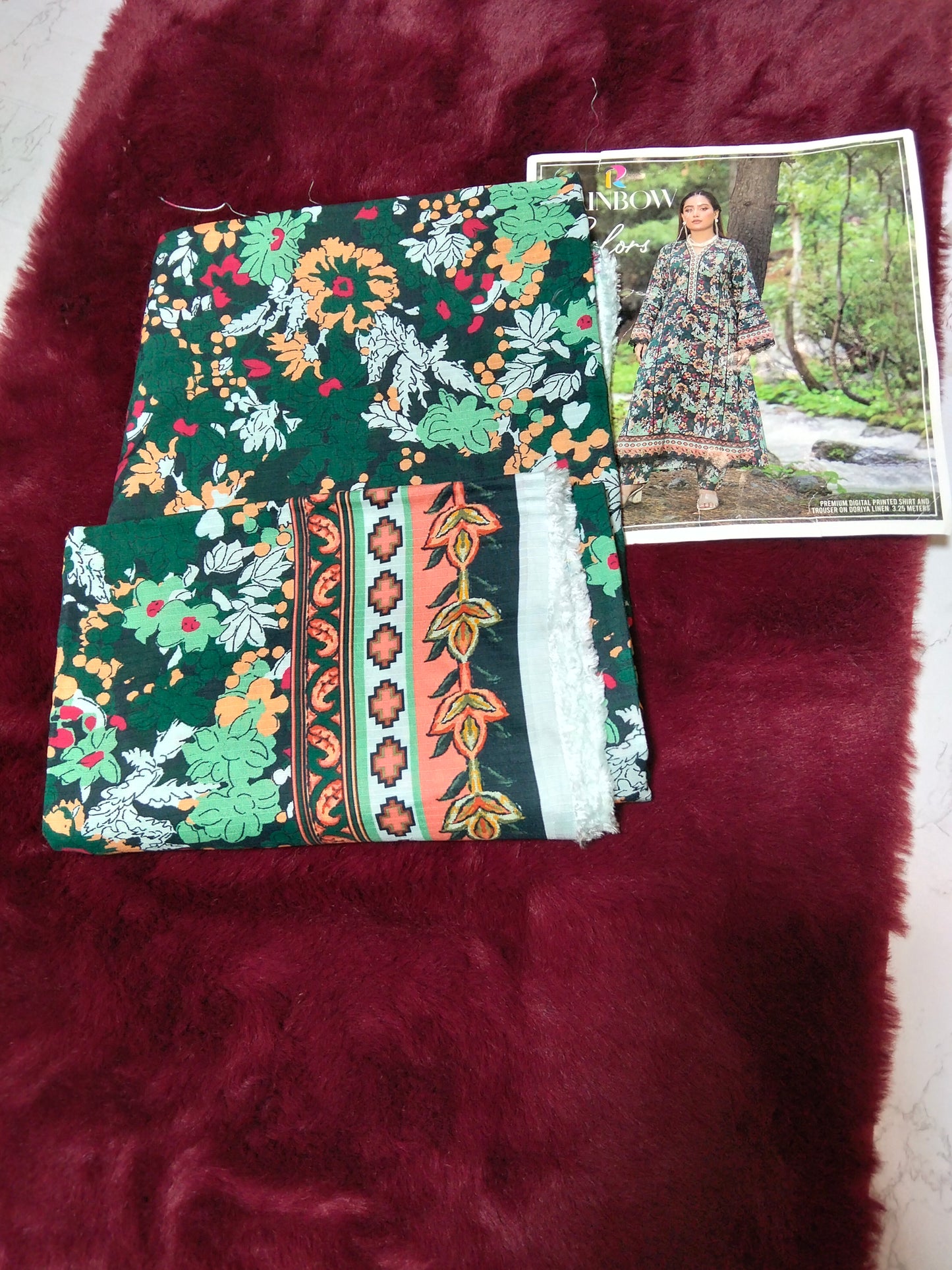 Sale printed linen 2pc shirt and trouser winter