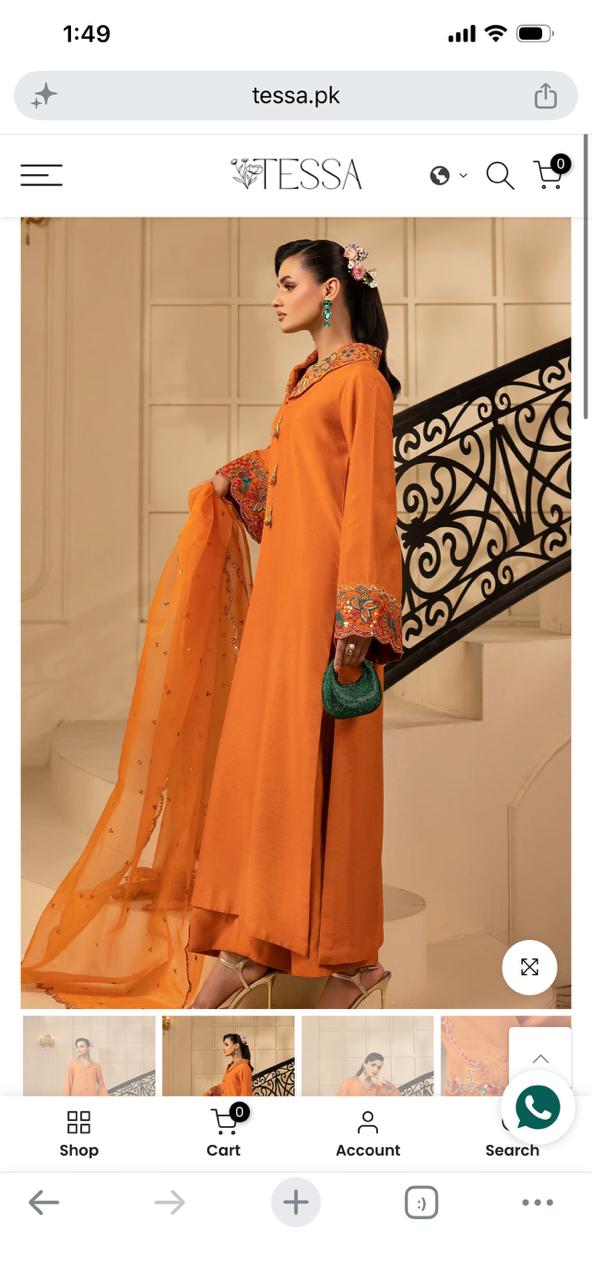 Tessa luxury formal stitched 3 pc