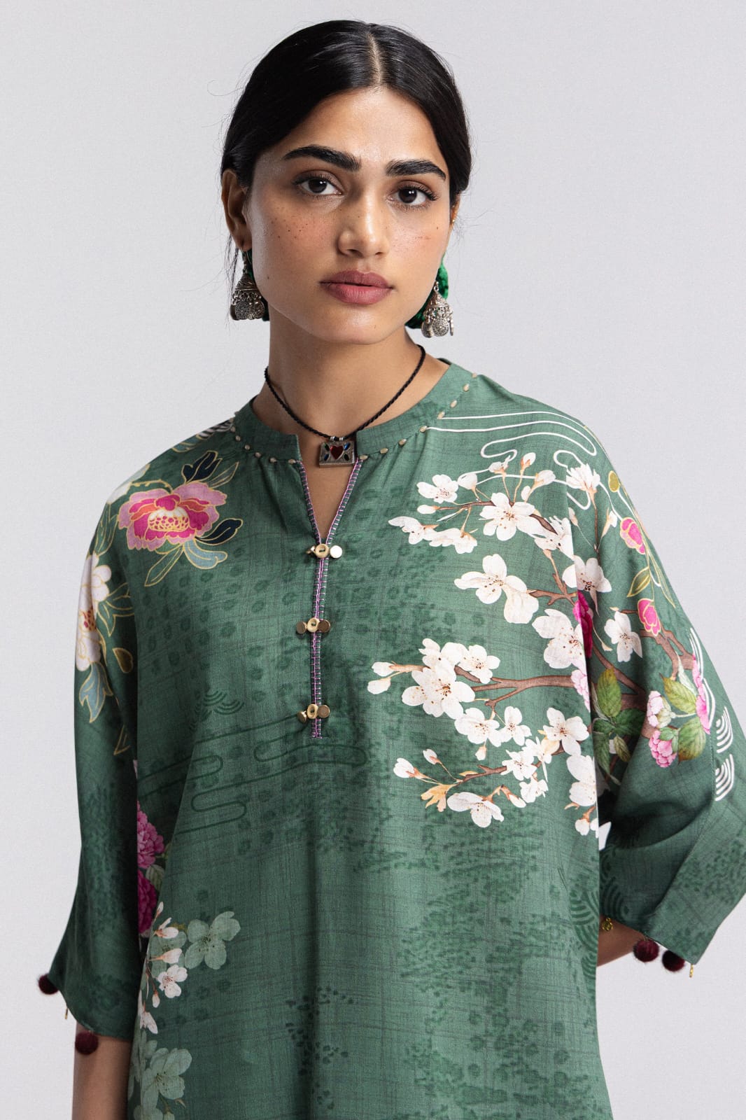 Coco prints by Zara shahjhan  HANA -2B printed linen 3pc