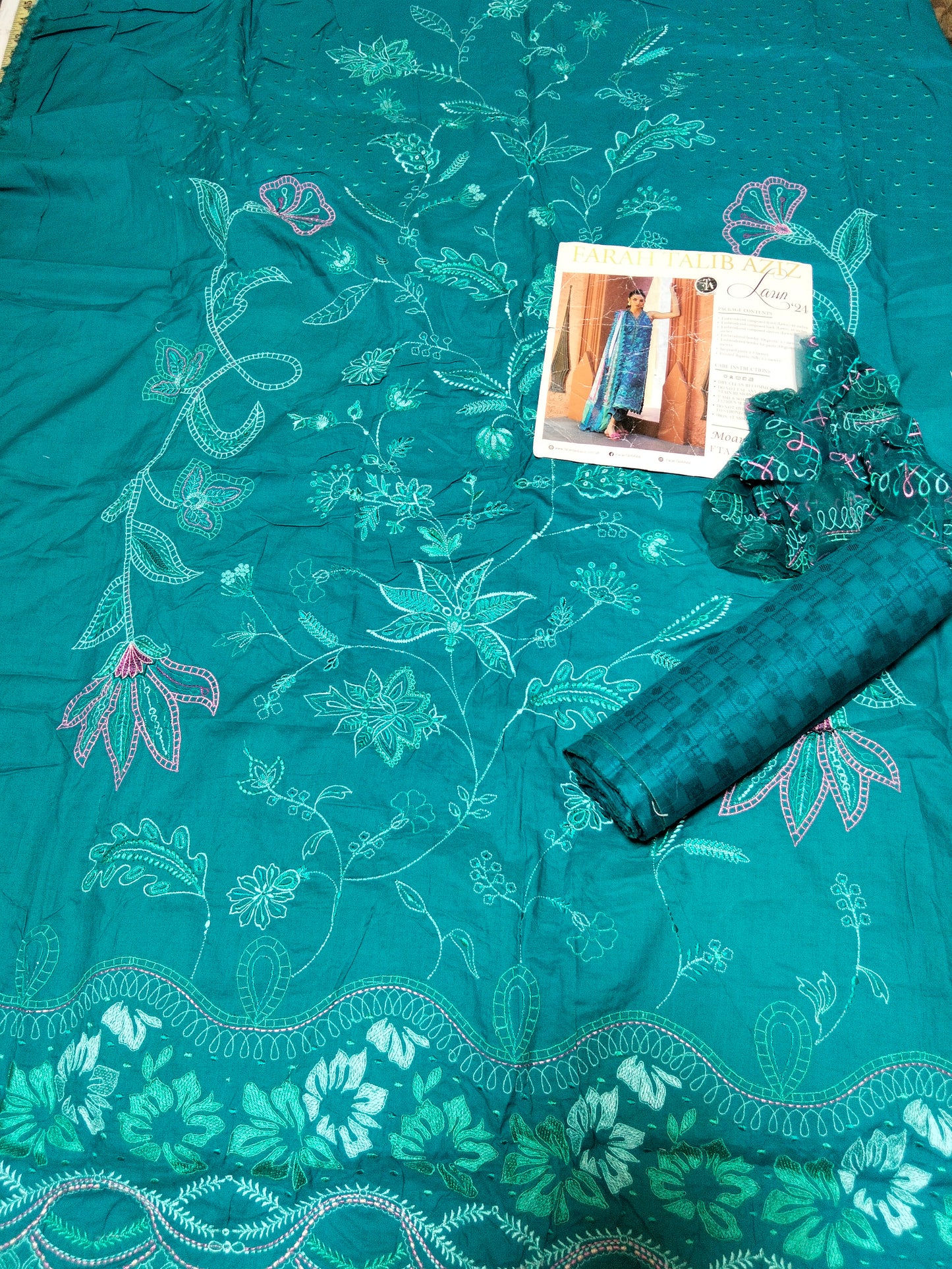 Farah talib Aziz embroidered 2 pc