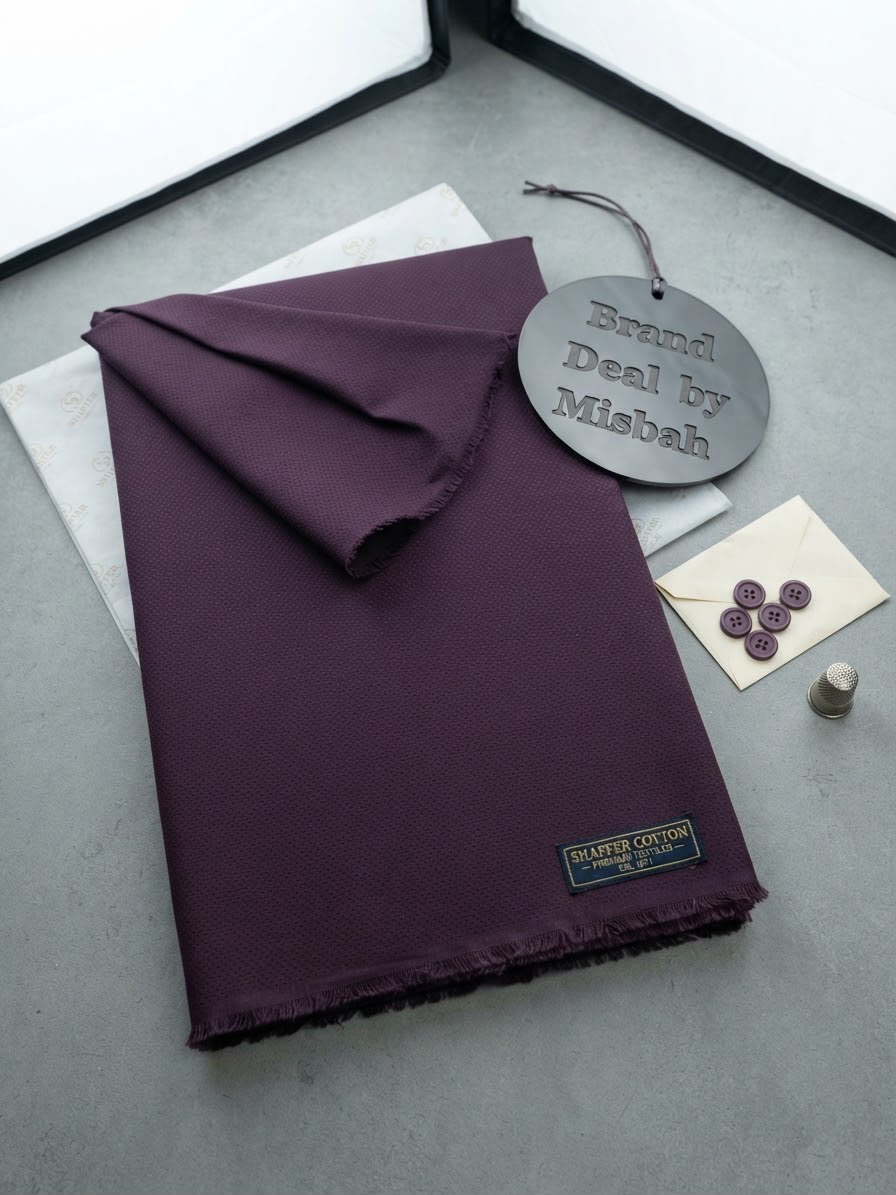 Alkaram plain 2 pc Shaffer cotton fabric