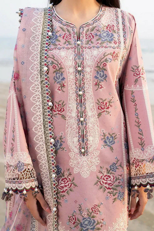 Jazmin luxury embroided dobby lawn 3pc