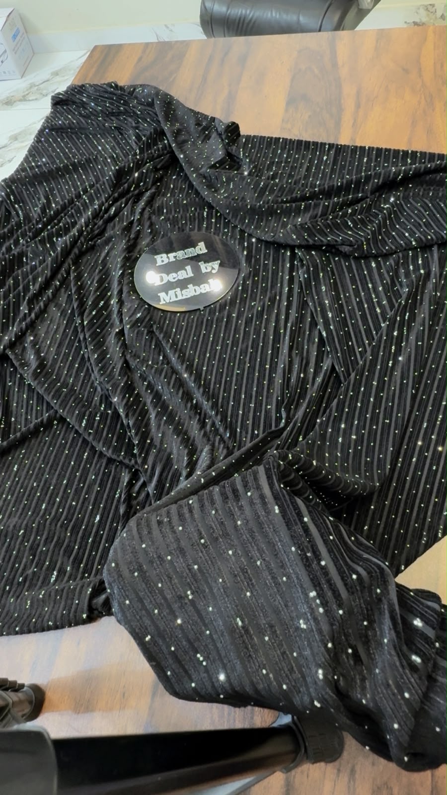 Velvet stripe shirt