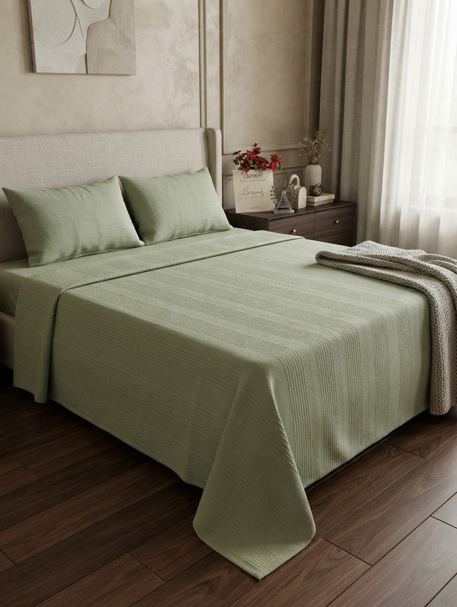 Bareeze luxury homes bed sheets with 2 pillow cover king size
