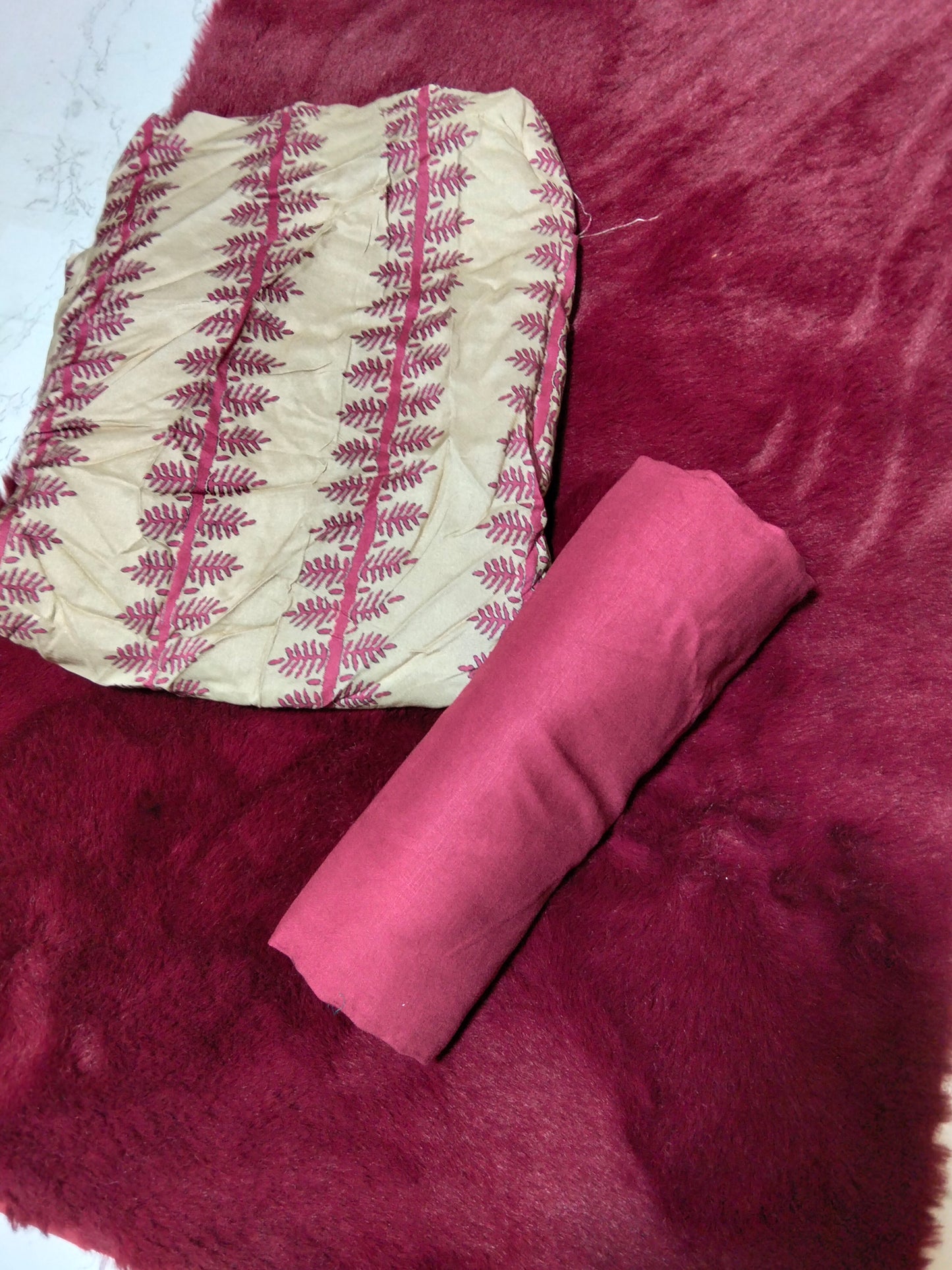 Linen printed 2 pc