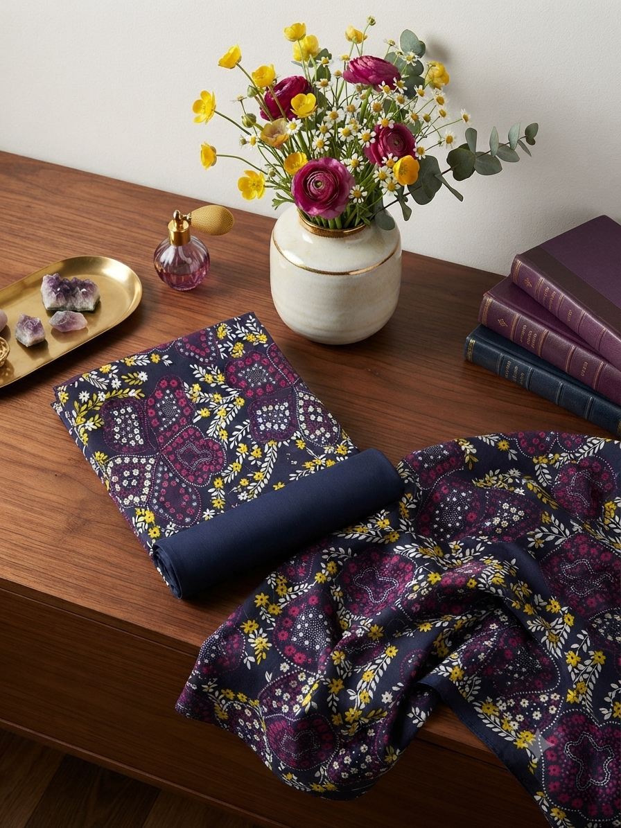 Sale printed lawn 2pc shirt and plain trouser
