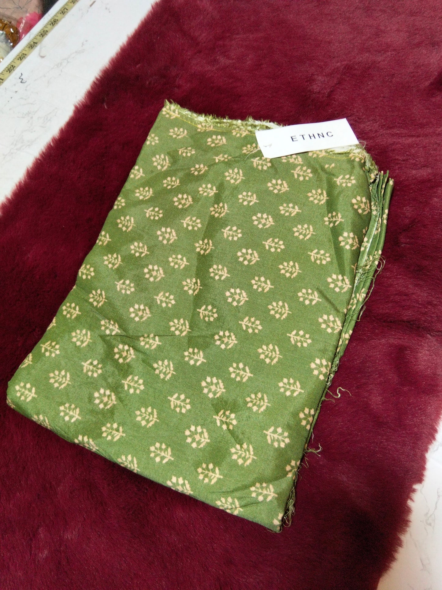 Ethnic printed raw silk 2pc