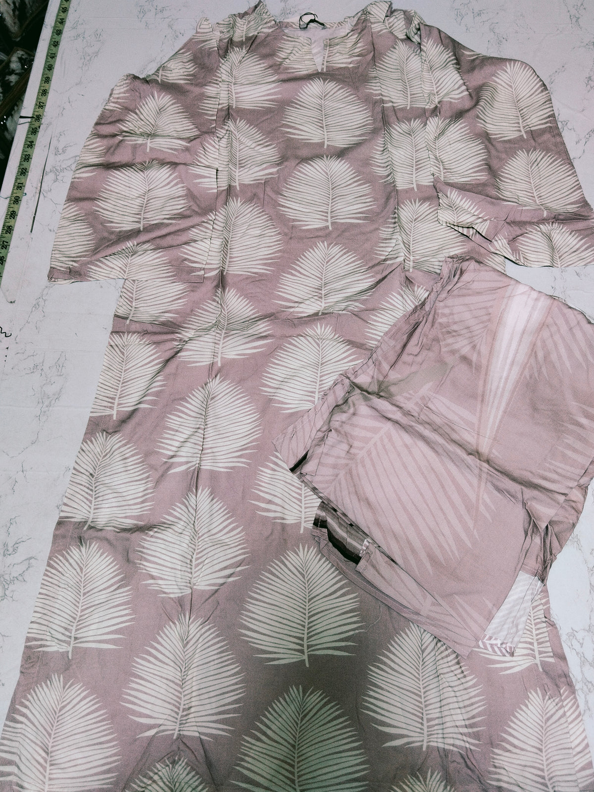 Sale sapphire orignal printed linen 2pc stitch shirt and dupatta (Ch. 20)(Length. 45)