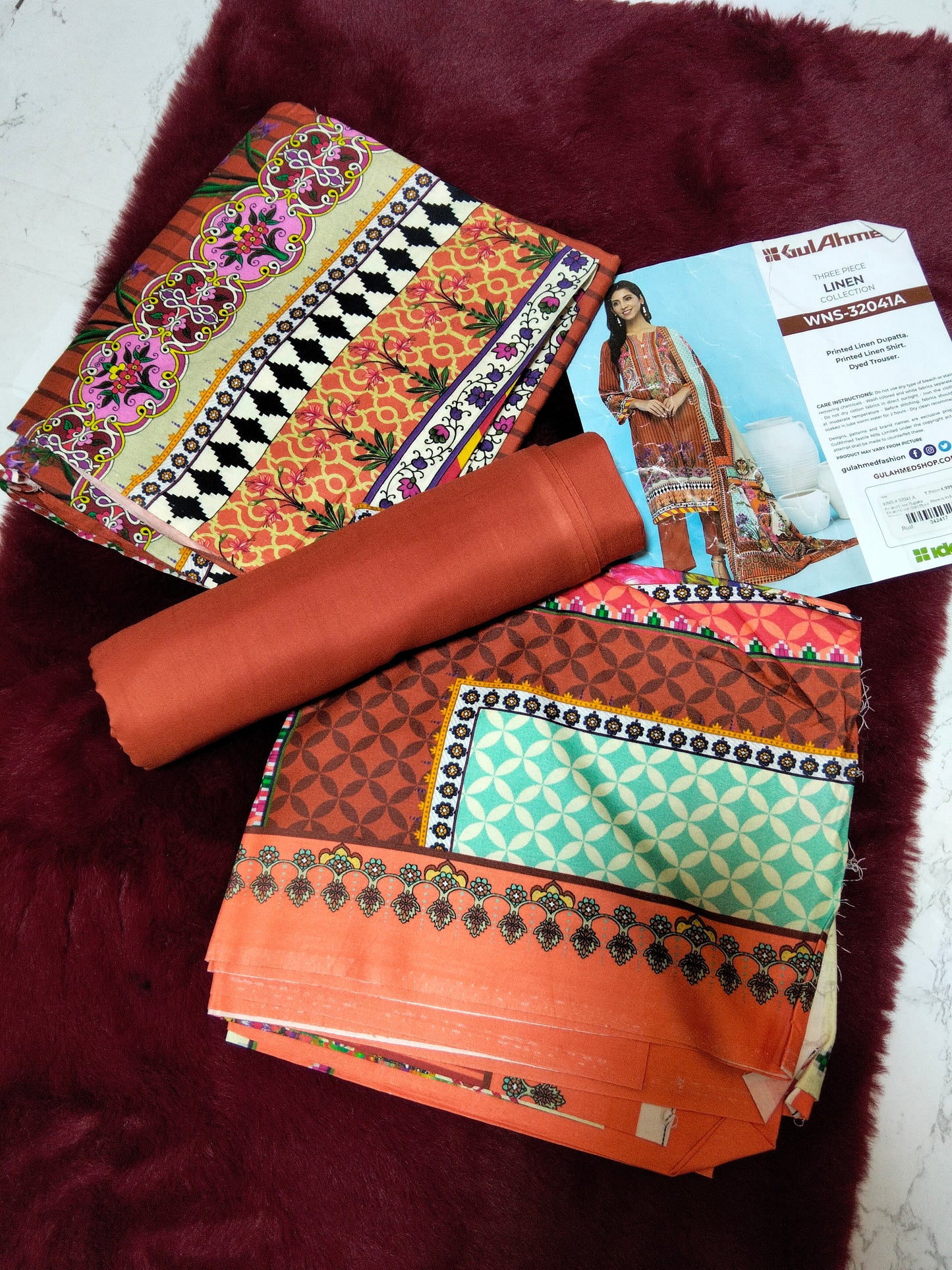 Gul Ahmed linen 3 pc