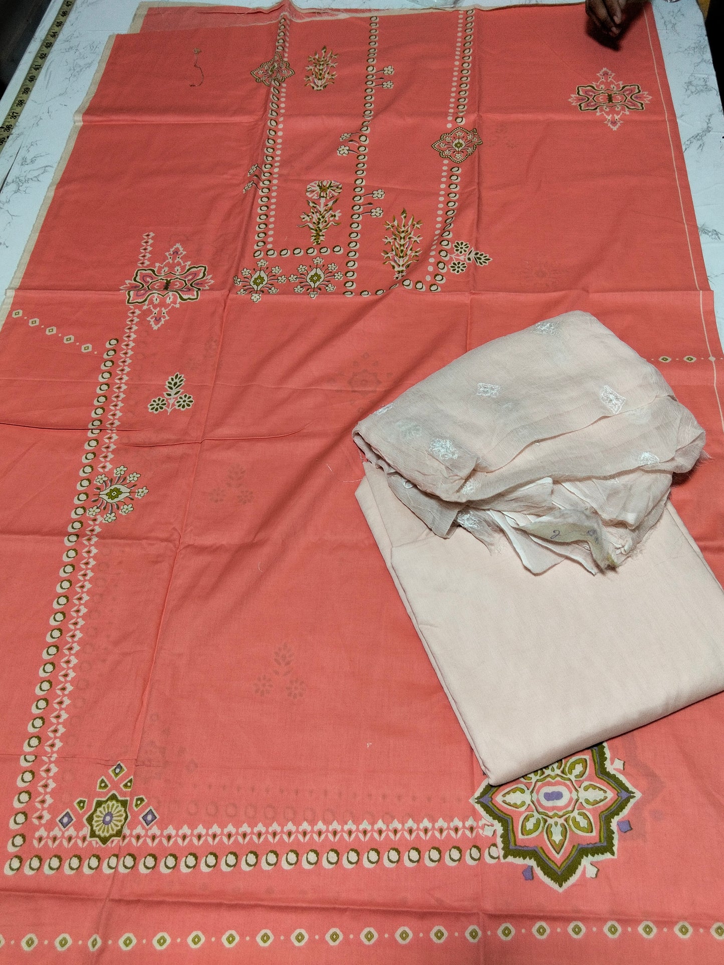 Sale printed lawn 3pc with Embroidered Chiffon dupatta