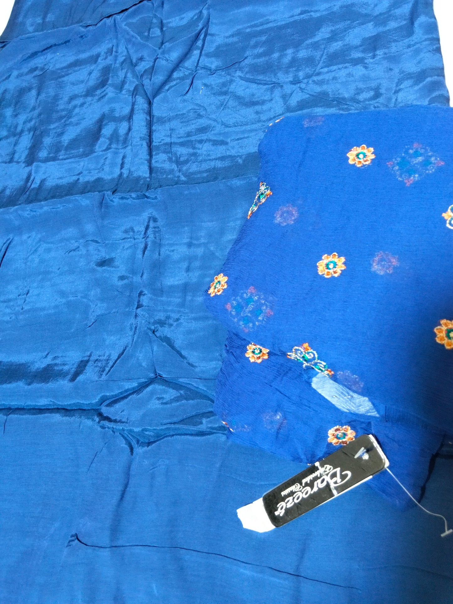 Sale tussel Silk+ Embroided pure chiffon dupatta