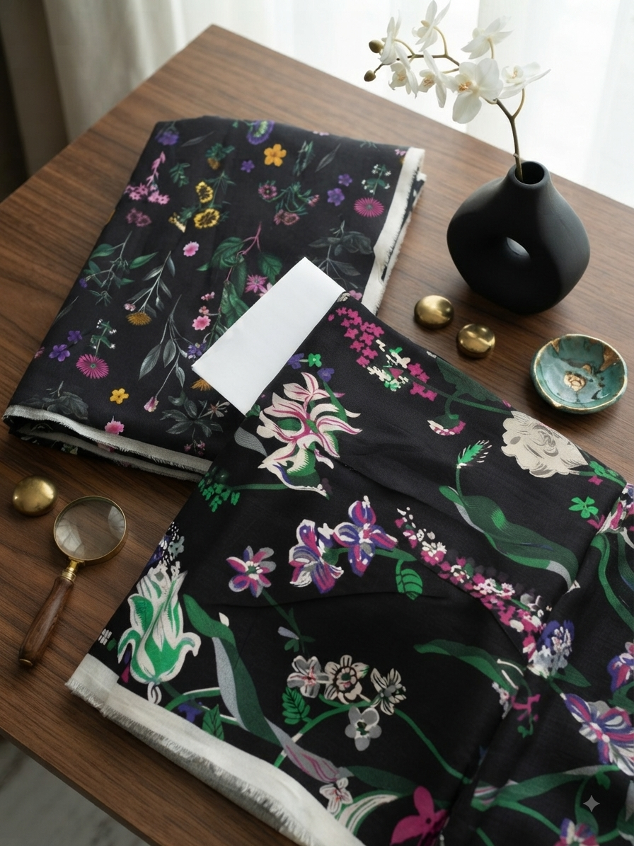 Sale printed linen 2pc shirt and dupatta