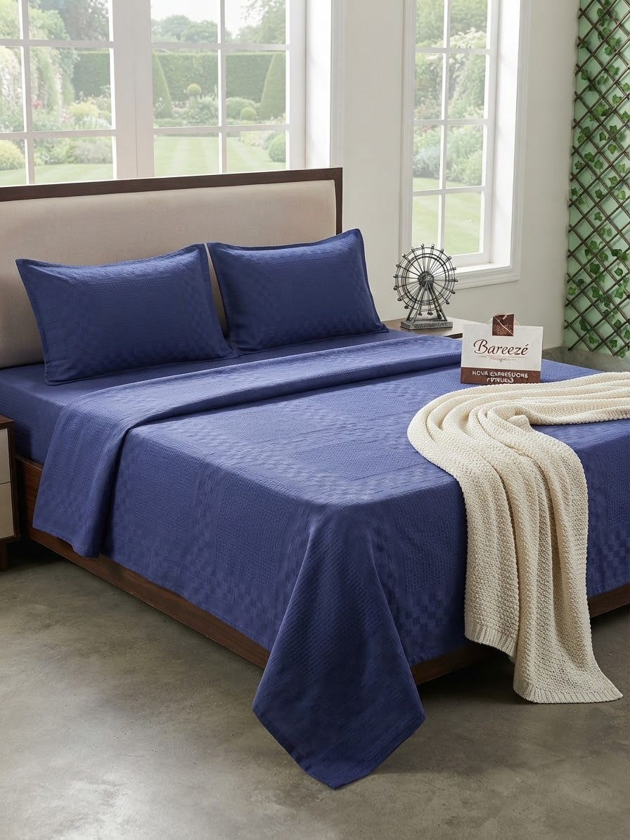 Bareeze luxury homes bed sheets with 2 pillow cover king size