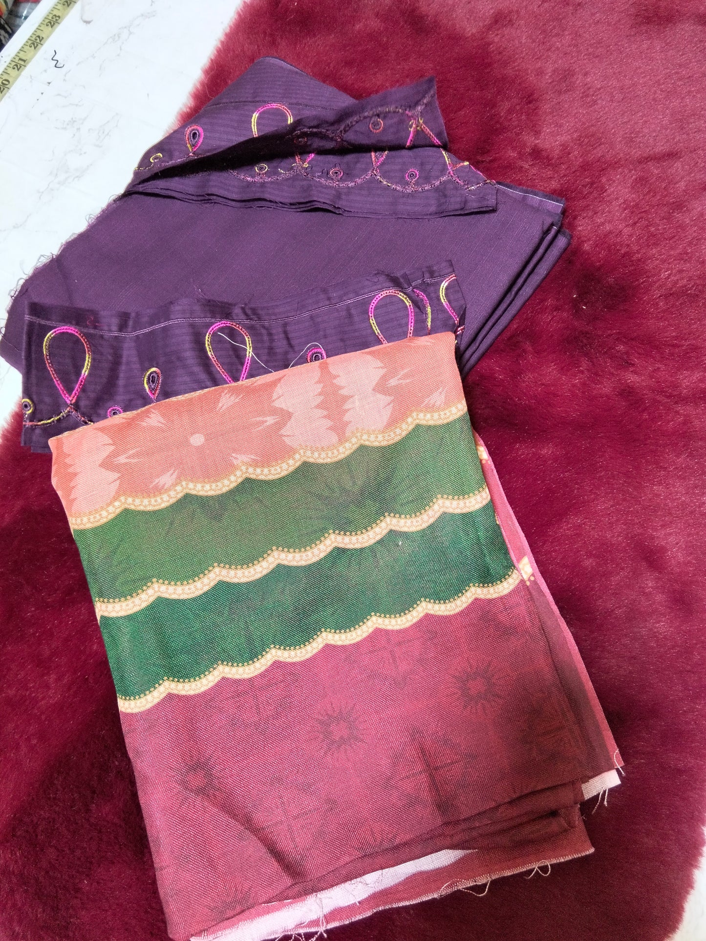 Jazmine winter 3pc with printed shwal