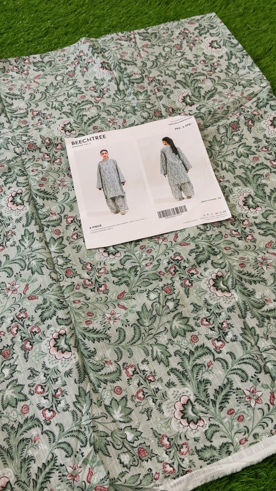 Beechtree printed khadar 2pc