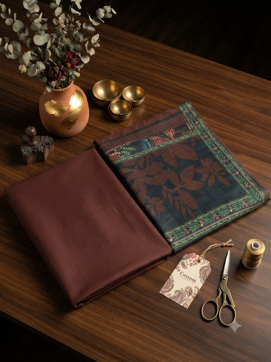 Sale Jazmine by baroque plain linen shirt and trouser with printed wool shawl winter 3pc
