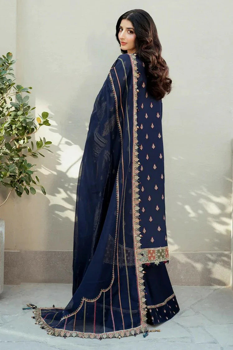 Jazmin luxury embroided lawn 3pc