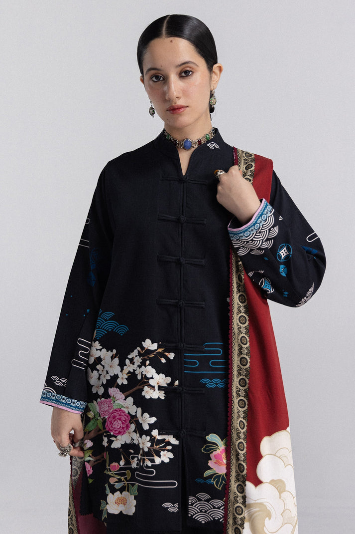 Coco prints by Zara shahjhan HANA -2A printed linen 3pc