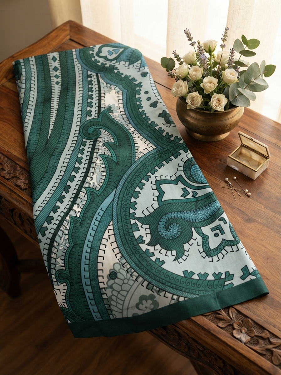 Sale printed wool shawl