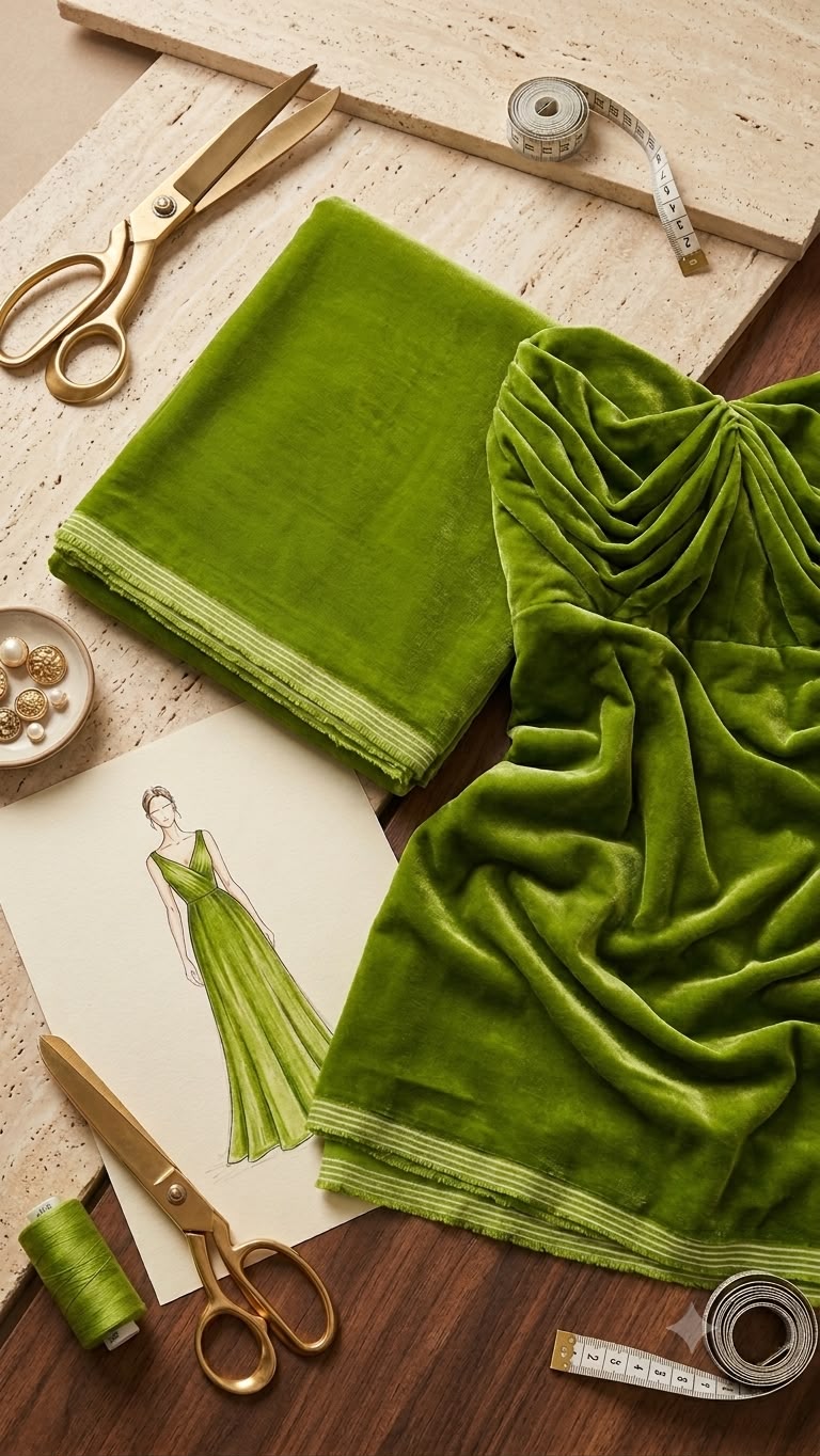Parrot green 9000 micro velvet 2 pc