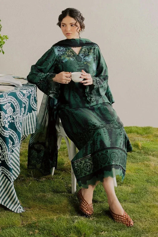 Nureh gardenia luxury embroidered 3pc
