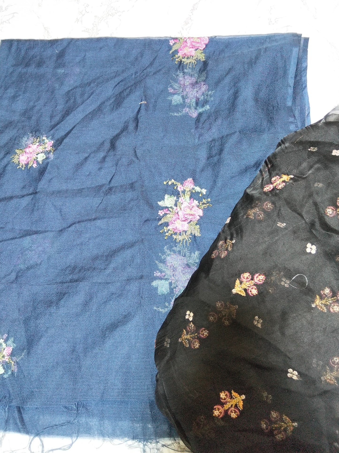 Sale 2 dupatta deal ,organza + khdi net  fabric