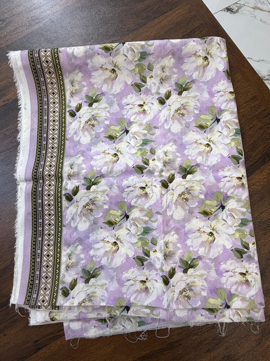 Allover premium printed lawn 2pc with side border