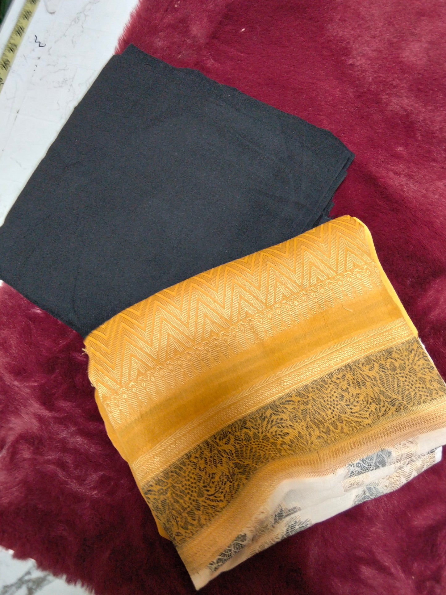 Sale plain marina 3pc with jacquard shawl