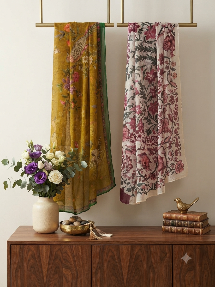 Sale 2 Printed chiffon dupatta