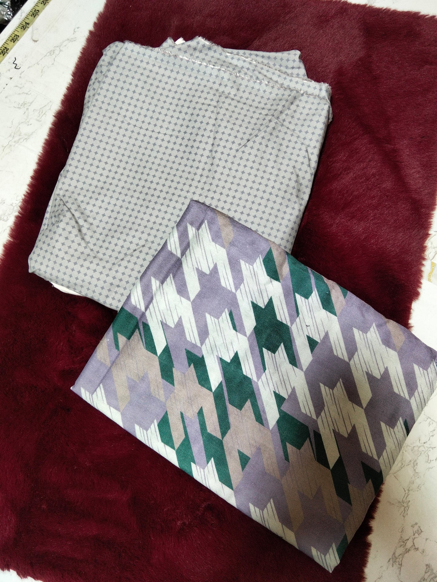 Linen printed 3 pc