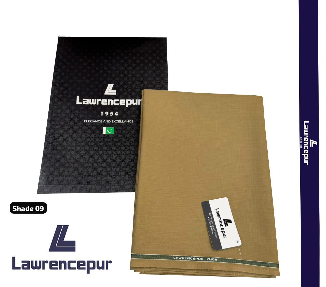 lawrencepur ZOHB summer wash n wear most soft pure summer fabric gents complete suit shade 09