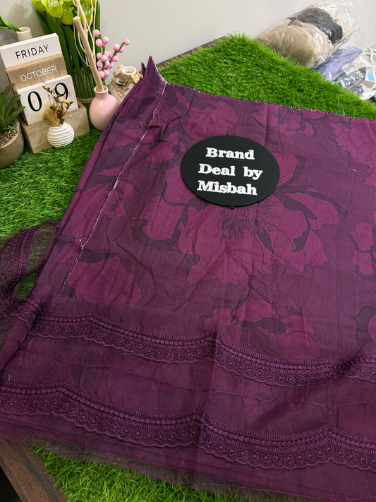 Iznik khadar all over printed 2 pc with embroided patches (patches ka design change ho sakta h)