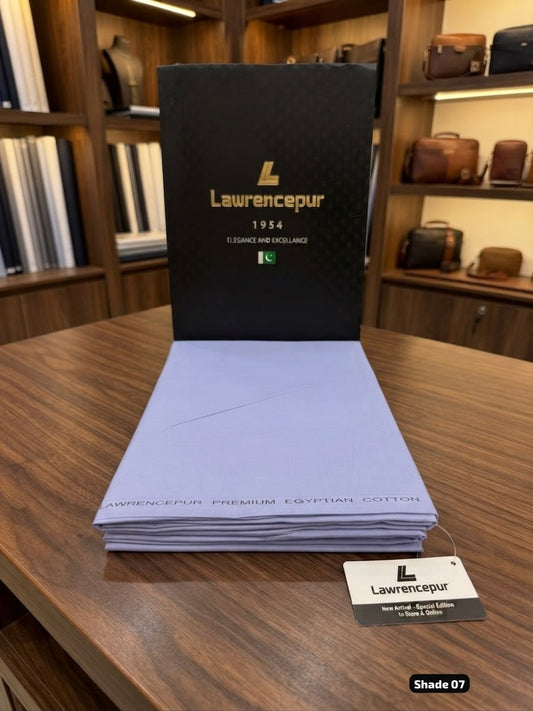 Lawrencepur Premium Egyptian Soft Cotton gents complete suit shade 07