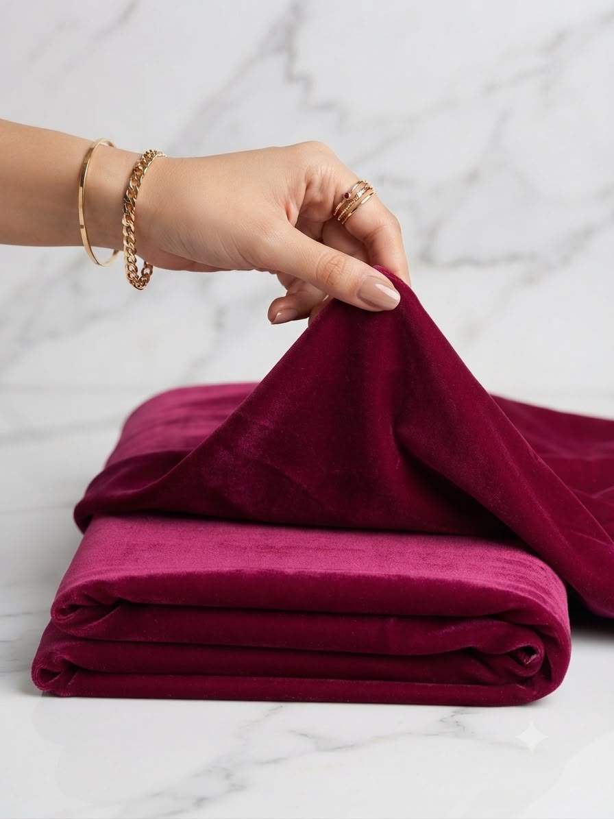 Shocking pink 9000 micro velvet 2 pc