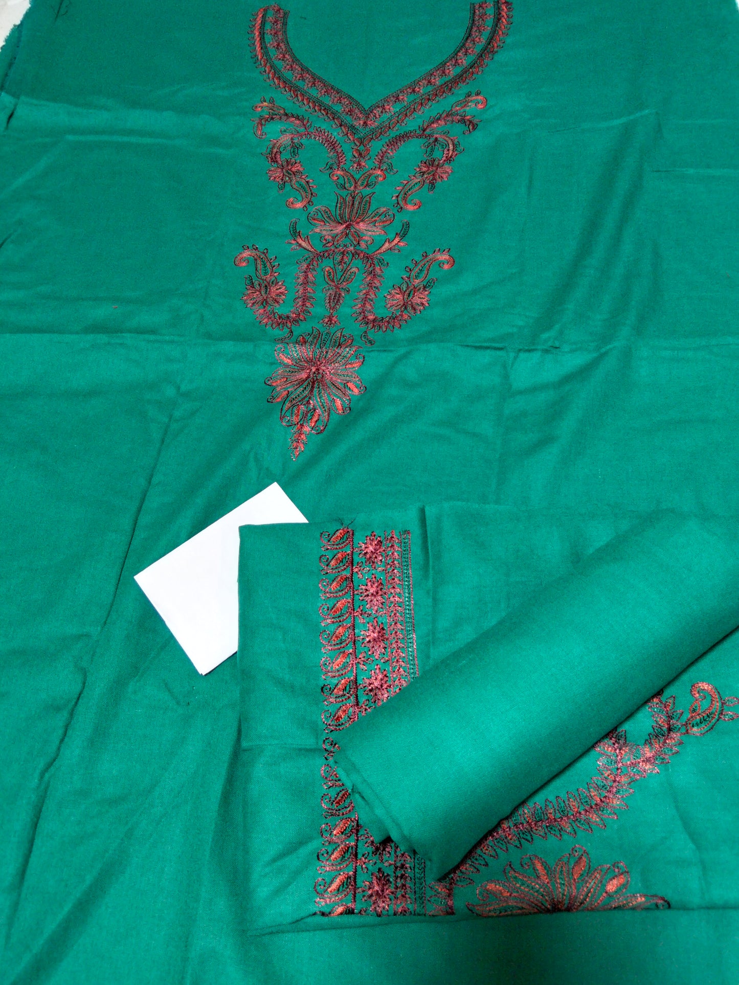 Sale khadi embroided khadar cotton 2pc