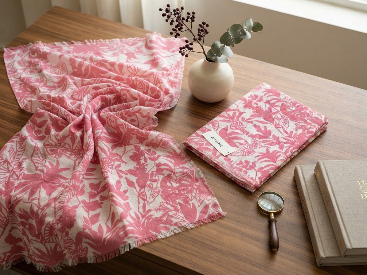 Ethnic all over printed khaddar 2 pc