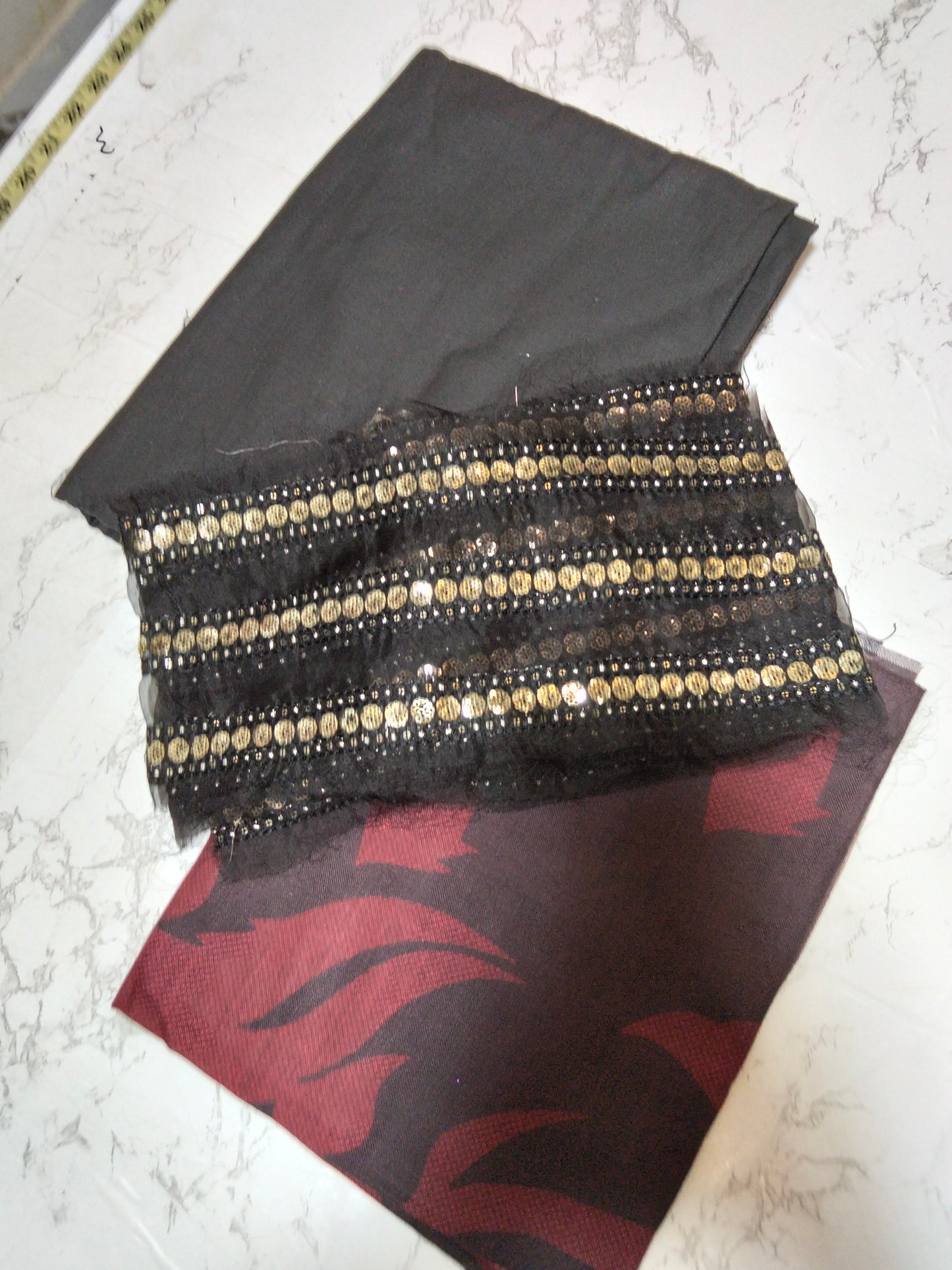 Sale Baroque plain khadar shirt and trouser with embroided patche and printed shawl (complete 3pc) winter