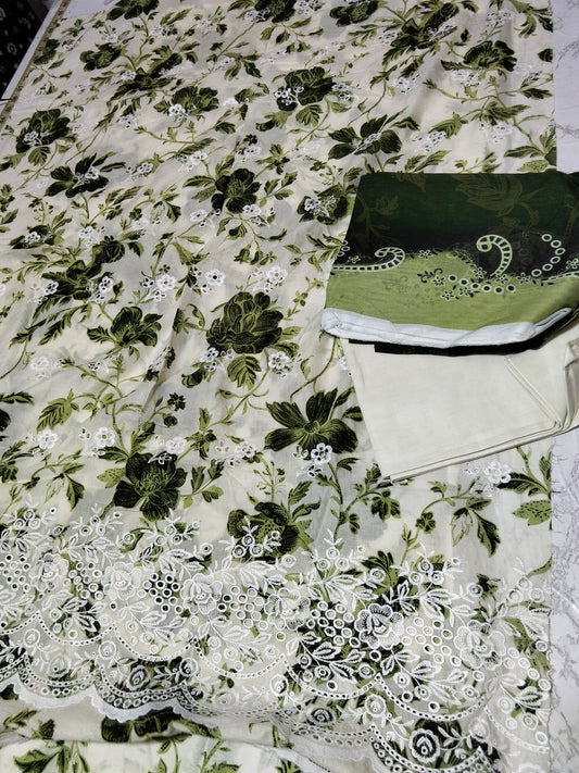 Sale Motifz Embroidered Lawn 3pc