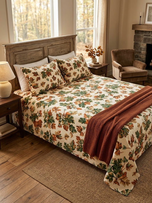 pure cotton stuff king size bed sheet with 2 pillow covers