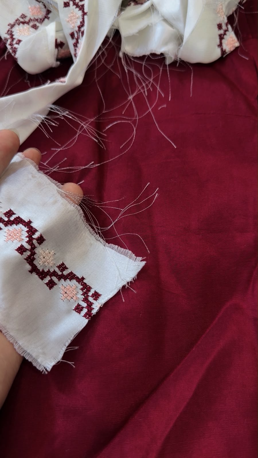 Sale Maryam N Maria tussel silk 2pc with embroided patche