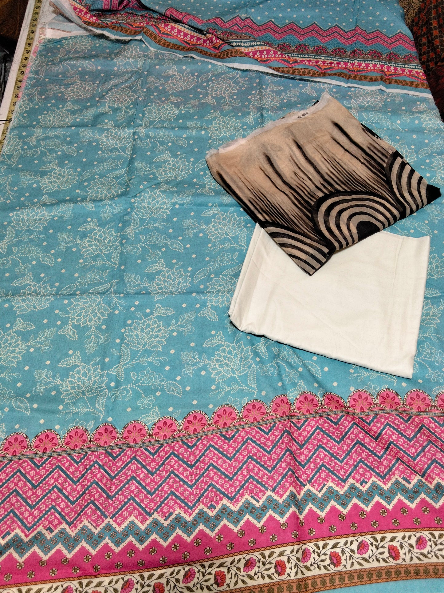 Sale printed lawn 2pc+Pure Chiffon Duppata