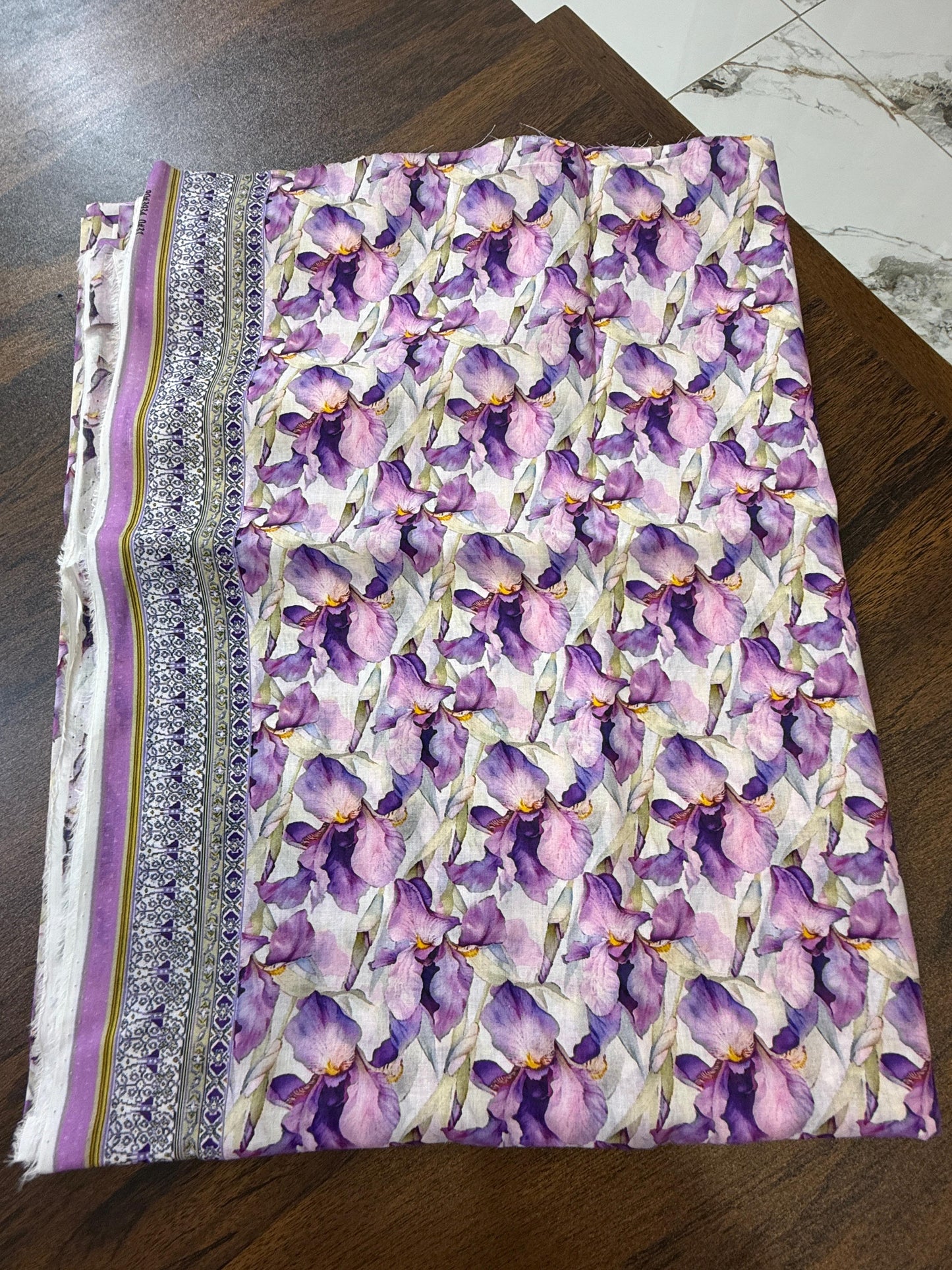 Allover premium printed lawn 2pc with side border