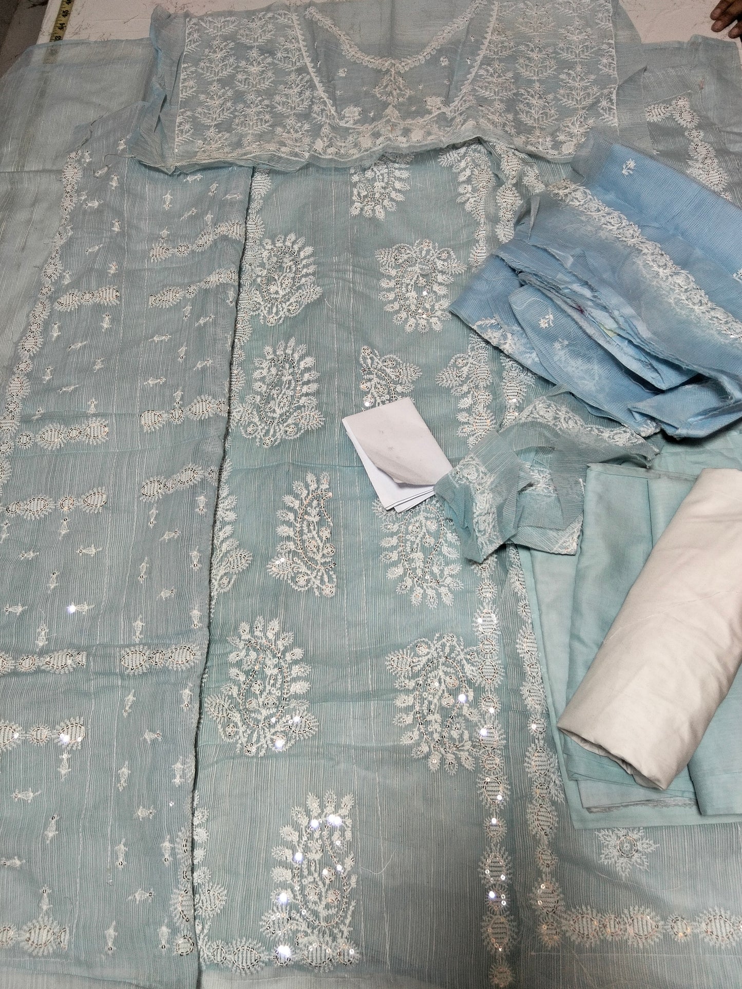 Sale Sana safinaz embroidered khadi Net 3pc